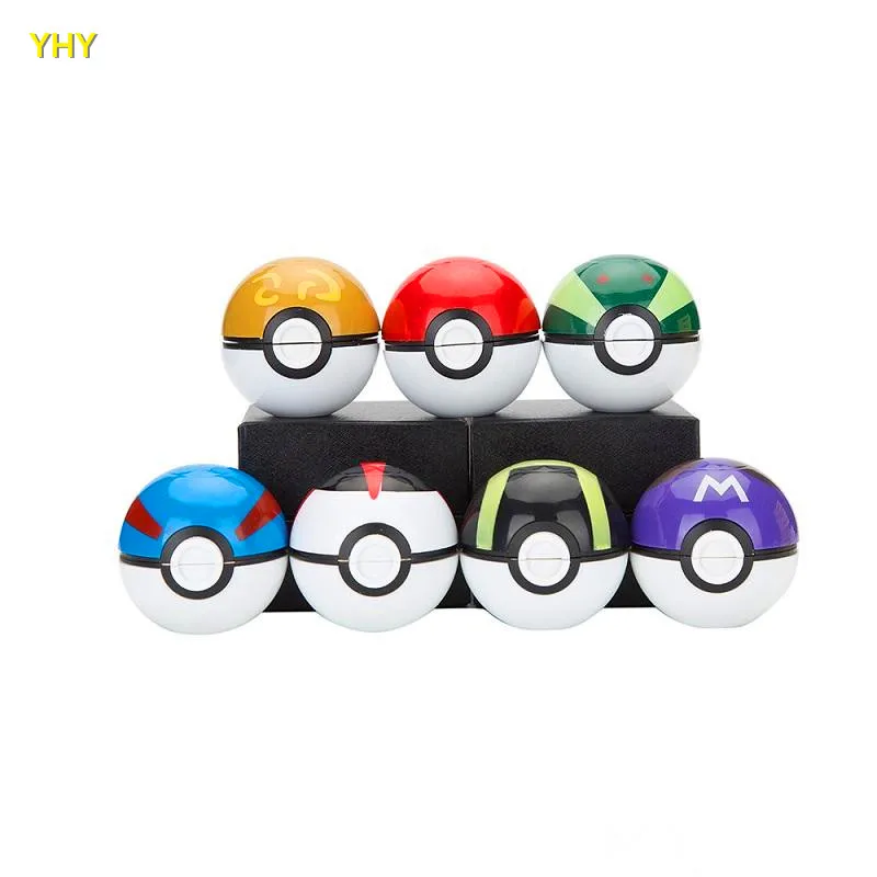 Бесплатная доставка Последние Pokeball шлифовальные машины 55 мм травы цинковый