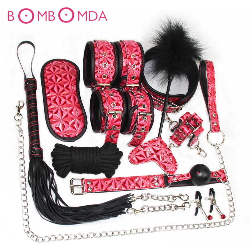 10 шт. комплект БДСМ Связывание Секс Продукты для взрослых пара мужчин женщин раб