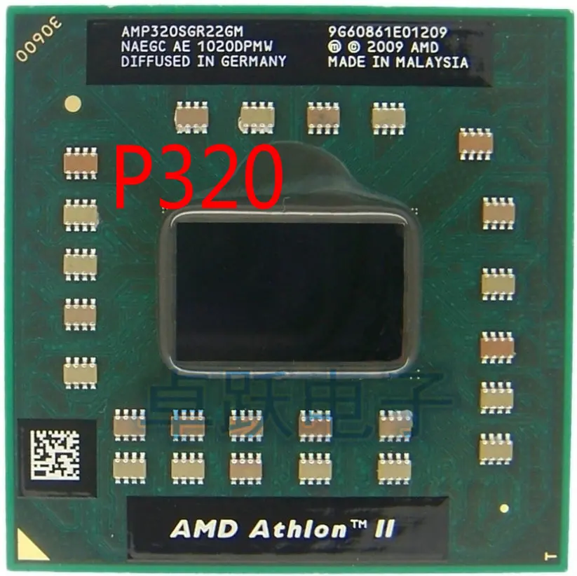 Оригинальный процессор AMD Athlon для ноутбука двухъядерный Процессор II AMP320SGR22GM P320 2 1