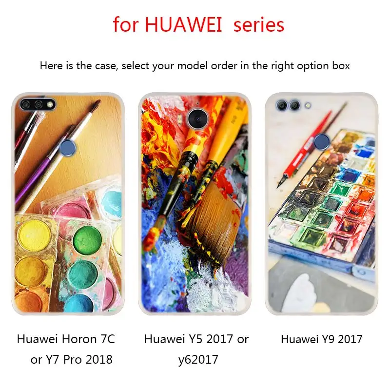 Paleta Water Colour Pinterest Phone Cases For Huawei Mate 30 20 10 Lite Pro Cover Y5 Y6 Y7 Y9 2019 2018 2017 Nova 3i 4 Hot | Мобильные