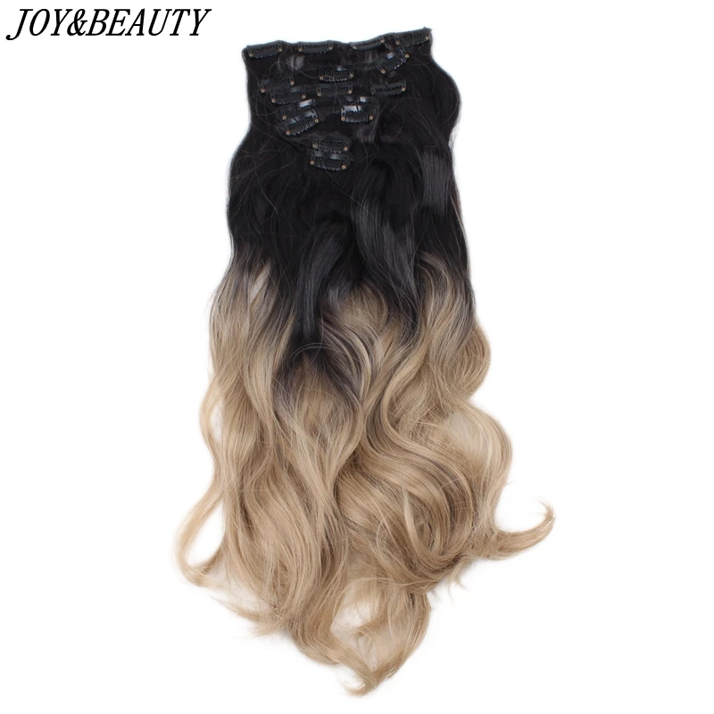 Волосы JOY & BEAUTY для наращивания 22 дюйма 16 зажимов волнистые синтетические волосы с