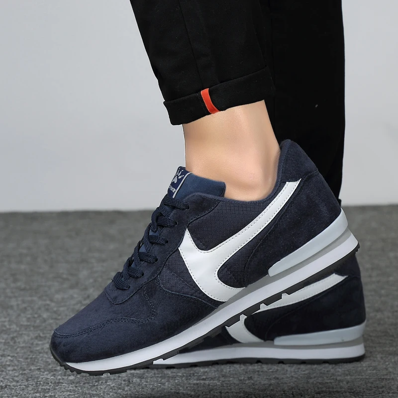 AODLEE Light Mens Casual Shoes Men Sneakers Breathable Fashion Walking Leather Grey Solid | Обувь