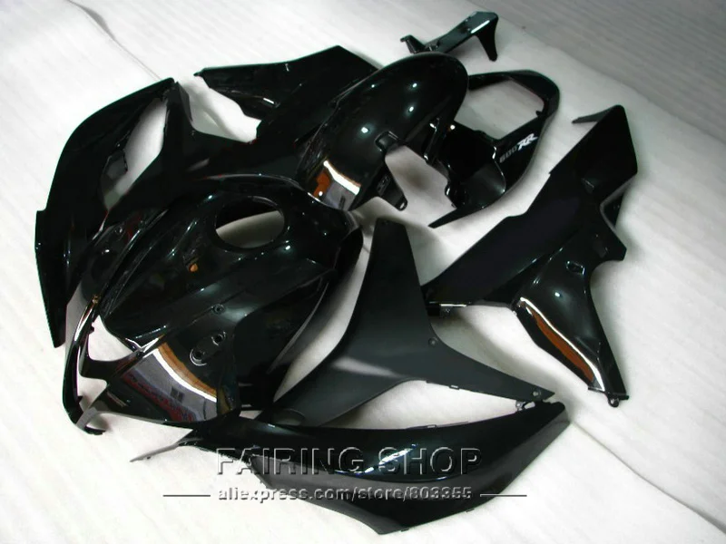 Полностью черный комплект обтекателей для Honda CBR600RR 2007 08 ( 100% fit) Обтекатели cbr 600 rr