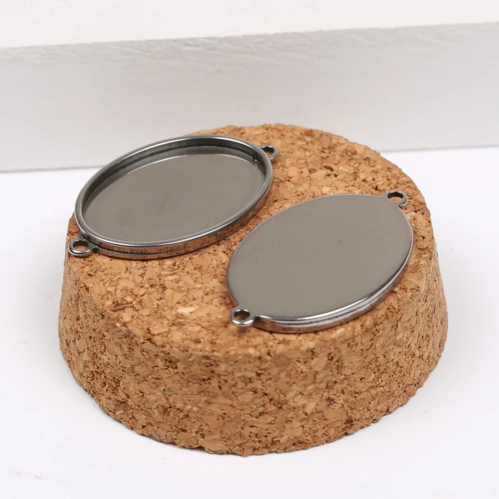 10 шт. овальные заготовки для браслета 18 х25 мм|diy jewelry findings|jewelry findingscabochon connector |
