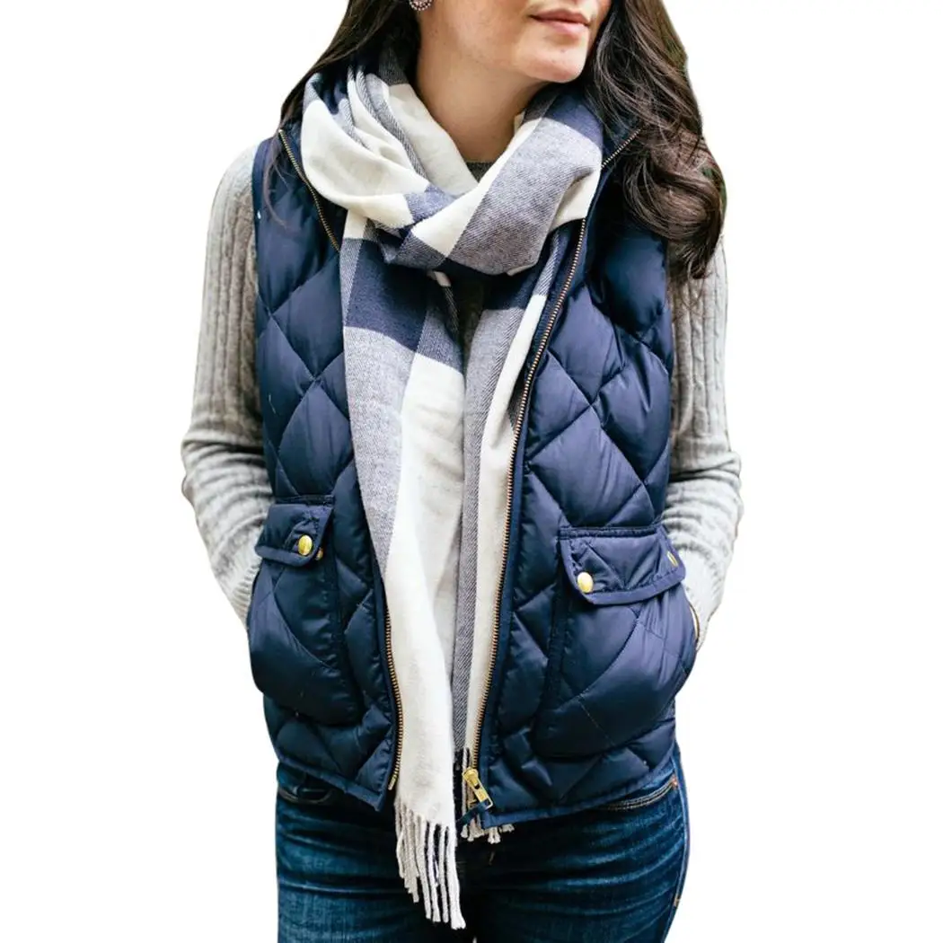 Модная зимняя теплая Женская Повседневная однотонная Стандартная посадка на