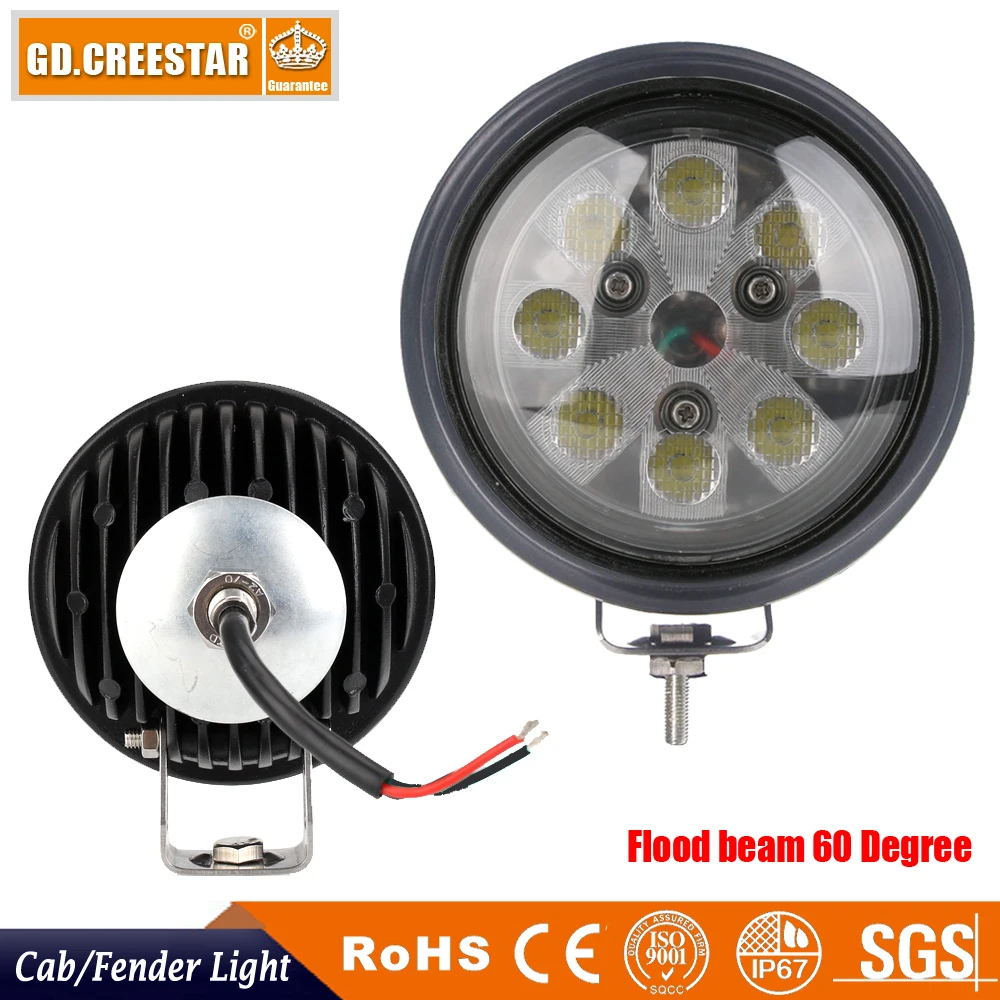 40W LED Light Tractor Head Fender Work lights For JD CASE IH PAR 36 4411 Truck Heavy Equipment led agriculture x4pcs | Автомобили и