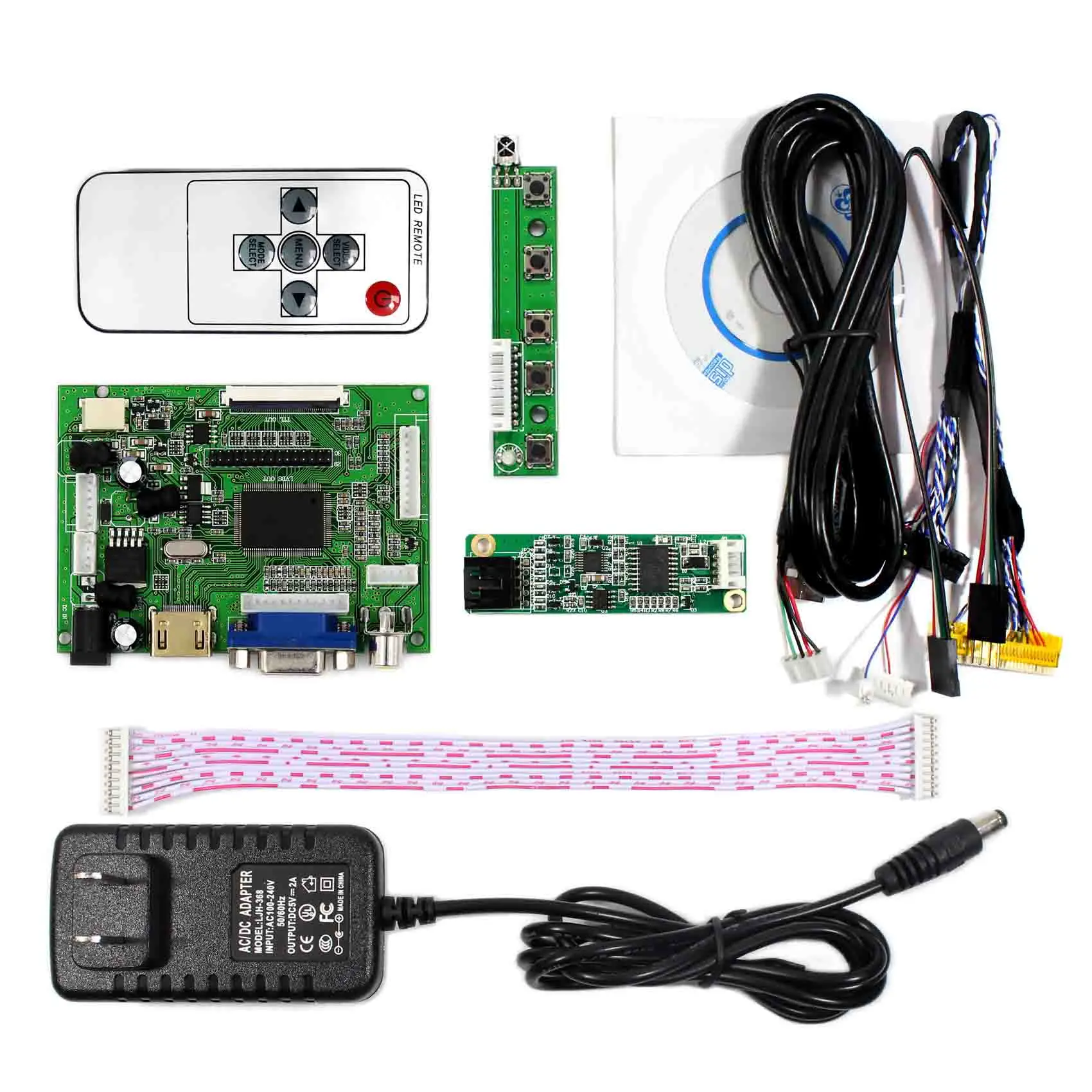 10 2 дюймов HSD100IFW1 1024x600 сенсорный ЖК дисплей Экран VS102TP A2 + H DMI VGA 2AV плата контроллера