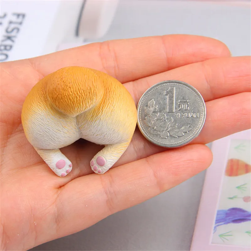 Animal Fridge Magnets 3D Corgi Dog's Ass Cute Cartoon Funny Magnetic Stickers Animals Refrigerator A537 | Дом и сад