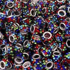 Бусины из муранского хрусталя для браслетов и ожерелий, 20 шт., прокладка большого отверстия