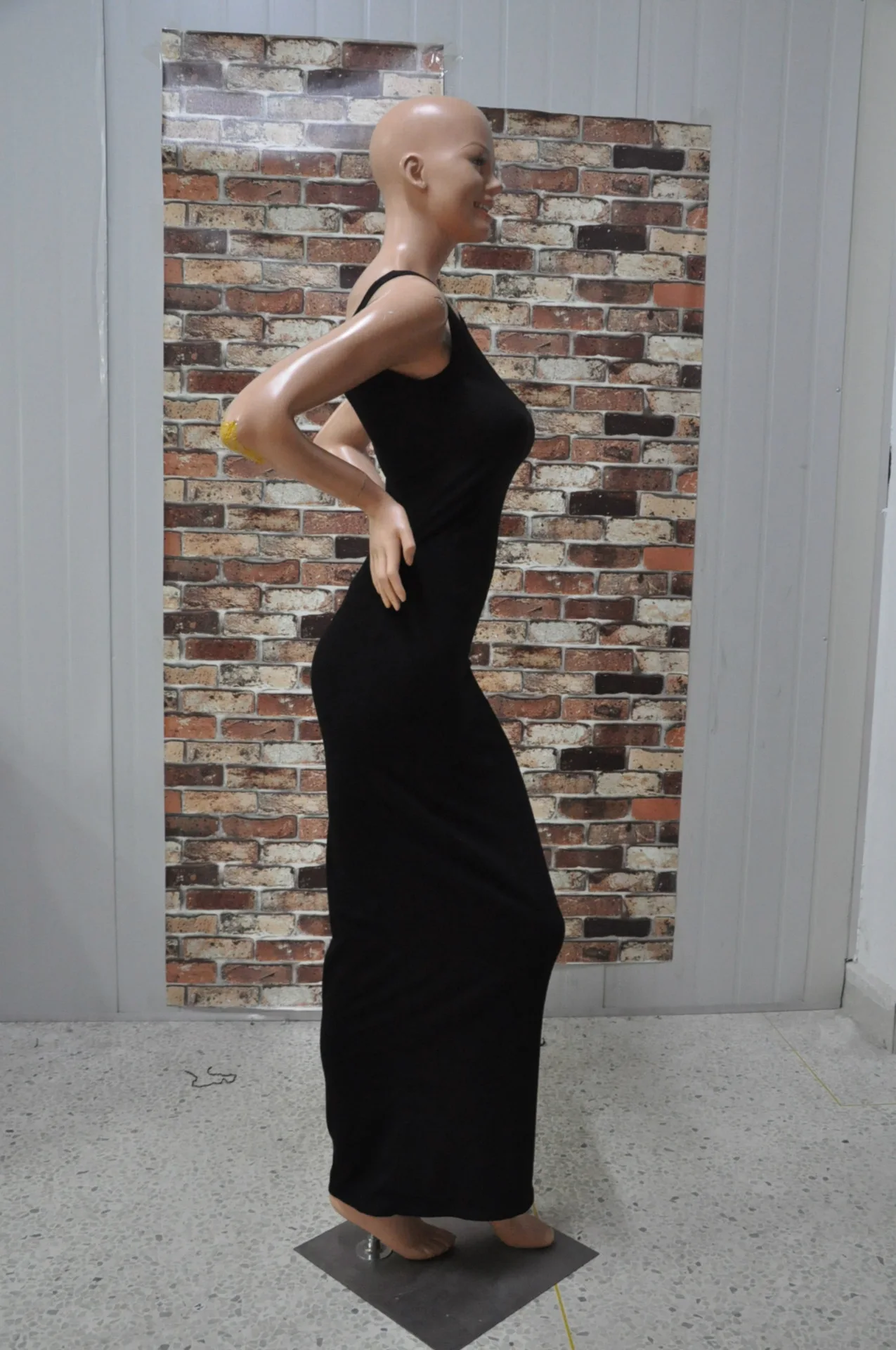 Новые модные хлопковые длинные платья 2020 европейский стиль с круглым вырезом без