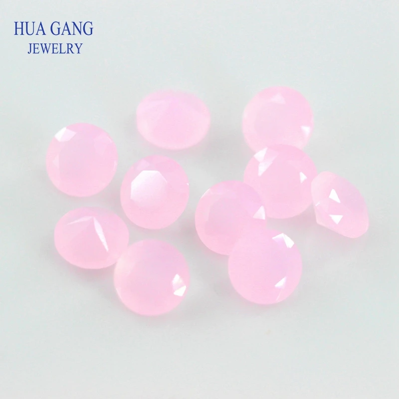 Бесплатная доставка Размер 1 5-12 мм цвет розовый полупрозрачный круглой формы