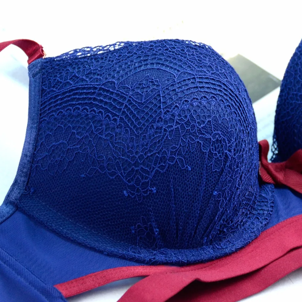 Женское нижнее белье с пуш ап комплект прозрачного толстого нижнего белья