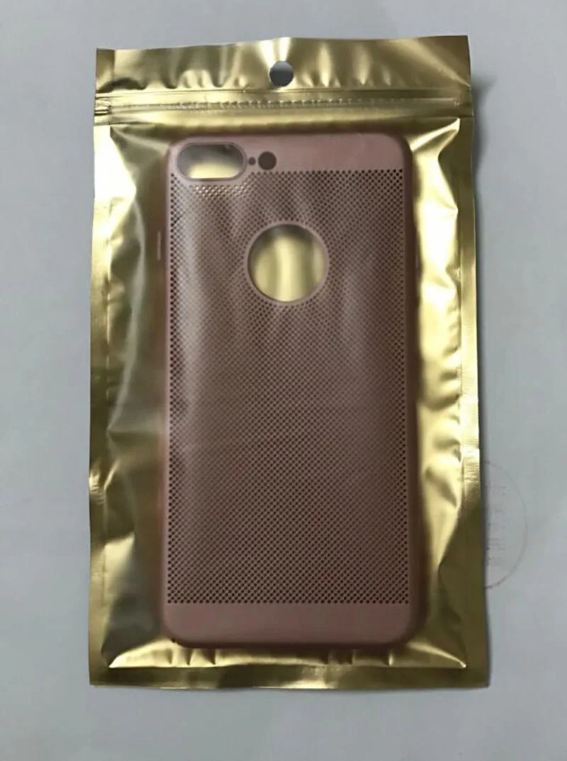 12*20 см Прозрачное Золотое серебряное уплотнение на молнии полиэтиленовый пакет