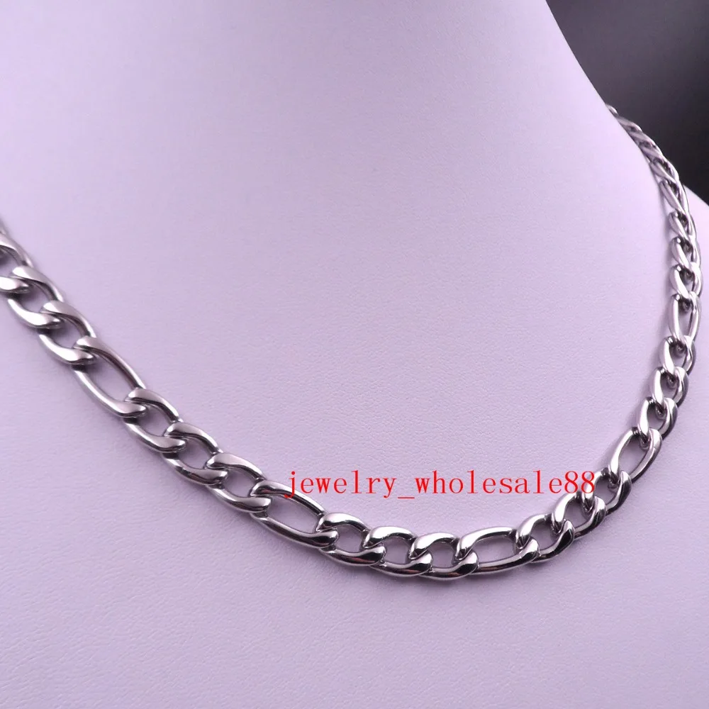 В продаже 10 шт. тонкая Мужская цепь из нержавеющей стали NK figaro 24 дюйма 5 мм |