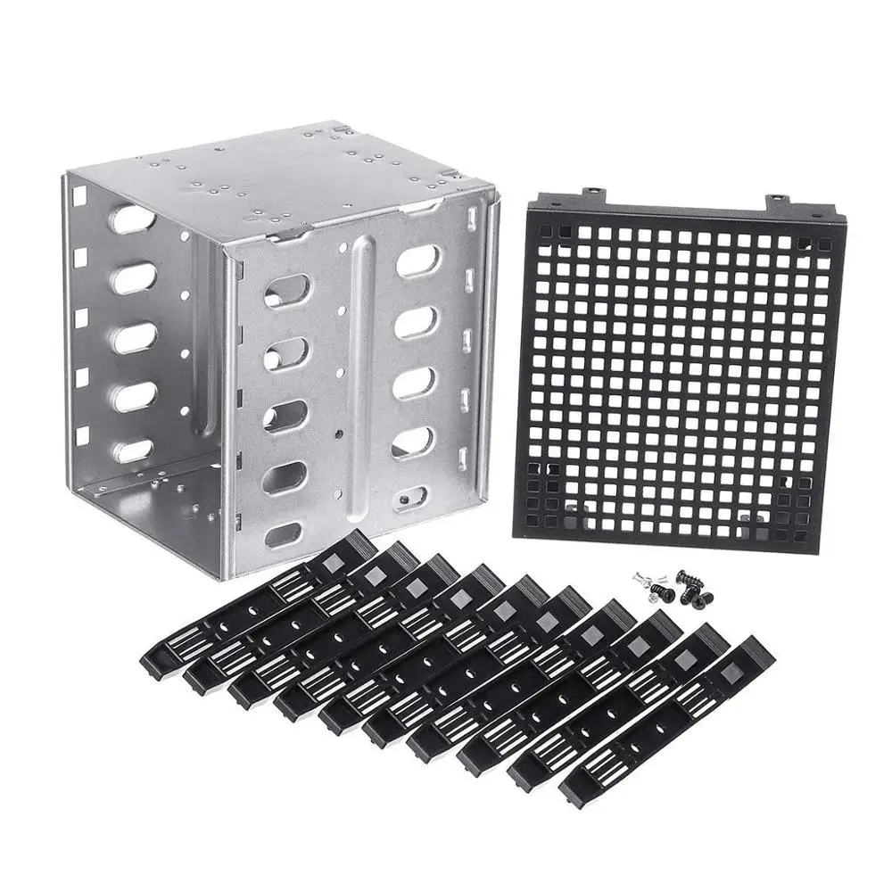Подставка для установки в клетку SATA SAS HDD 5 25 &quotна 5x3 5&quot с вентилятором
