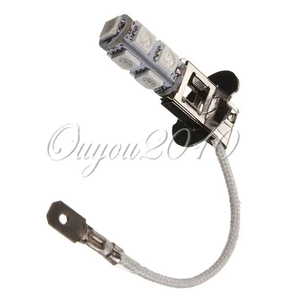 Big Promotion H3 5050 SMD 9 LED Amber Yellow Car Auto Fog Headlight Daytime Runing Head Lights Bulb Lamp DC12V | Автомобили и