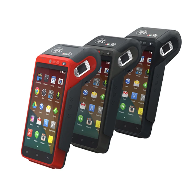 Портативный сканер отпечатков пальцев NFC биллинговый Android сенсорный экран