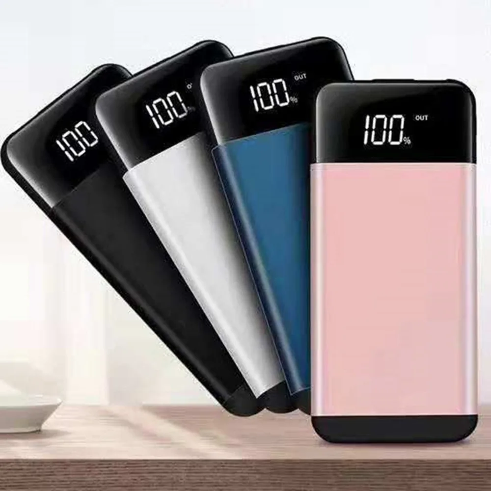 SOONHUA портативный держатель для телефона из алюминиевого сплава 10000 мАч 2 USB порта