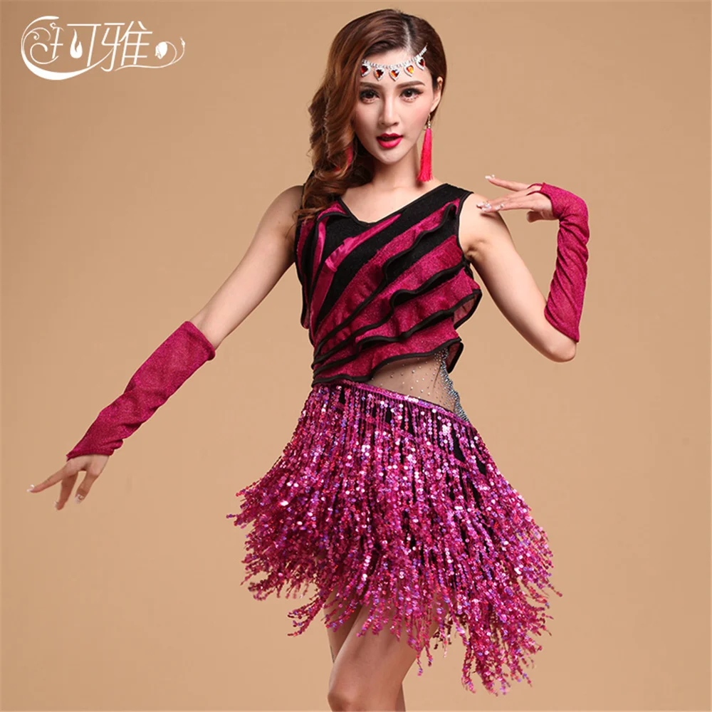 2019 многогранные платья для соревнований бальных танцев костюм латинских с