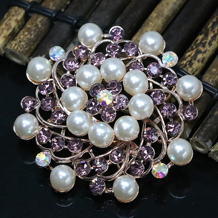 Новый магазин при фабрике 58 мм круглый цветок броши для женщин 8 видов цветов