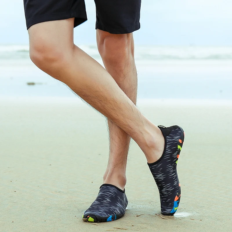 Г. Мужская и женская пляжная обувь акваобувь летняя быстросохнущая обувь для плавания без шнуровки, светильник на резиновой подошве для серфинга, йоги, водонепроницаемая обувь болотная обувь