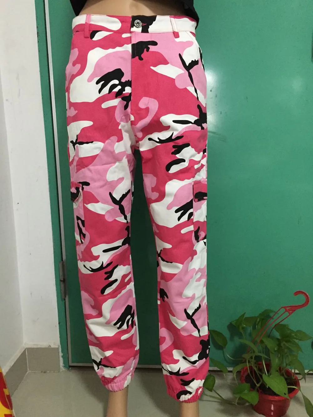 Pantalon Femme, свободные сексуальные штаны, женские камуфляжные панковские брюки, розовые камуфляжные оранжевые фиолетовые розовые спортивные штаны, мешковатые штаны для хип-хопа