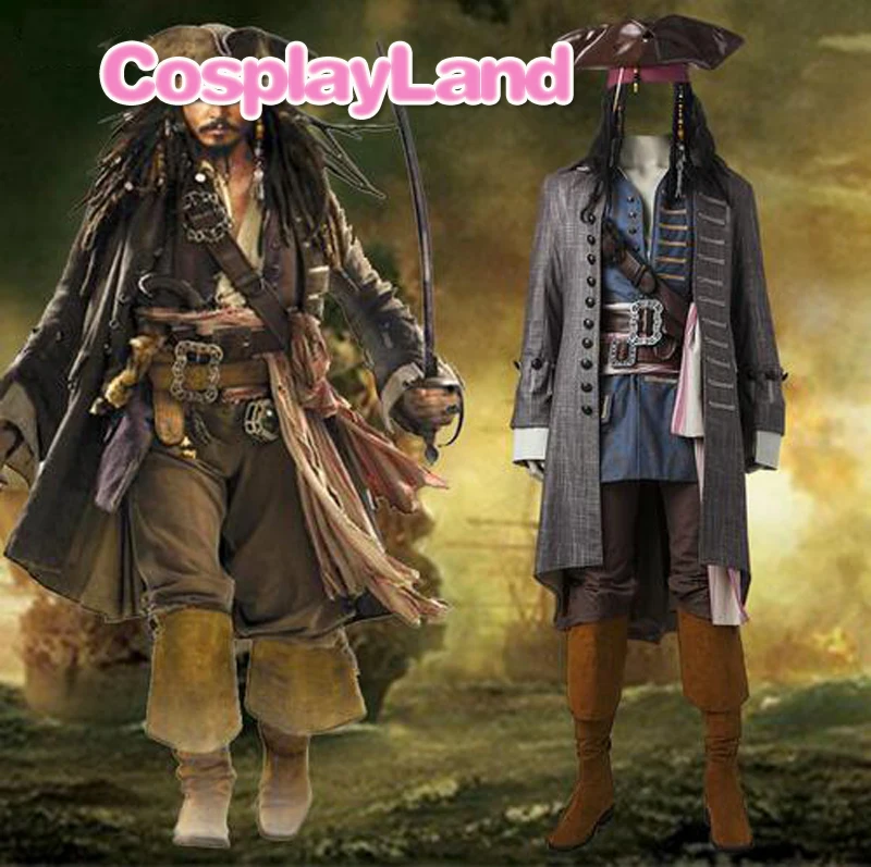 Костюм для косплея из фильма Пираты Карибского моря|costume pirate|captain jack sparrow costumejack