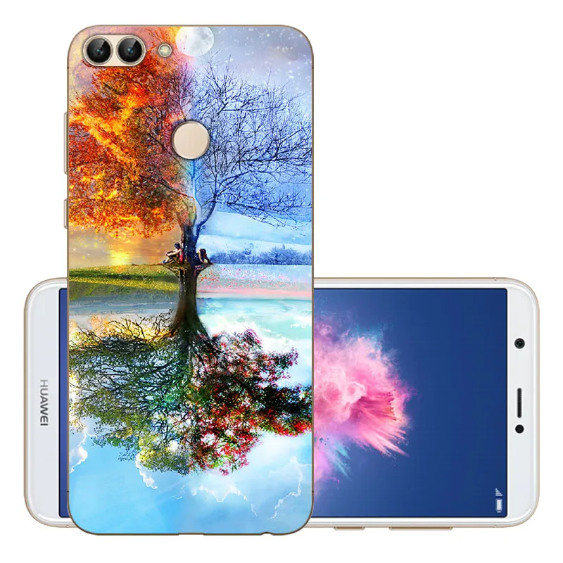 WCS CROWNPRO для huawei P умный чехол, Мягкий ТПУ силиконовый чехол, P умный чехол, чехол для телефона для Coque huawei P Smart Capa Enjoy 7S - Цвет: WCS