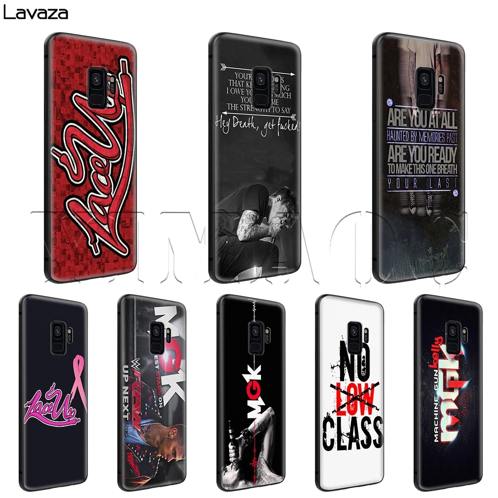 Lavaza Mgk Machine Gun Kelly Lace Up Case for Samsung Galaxy S6 S7 Edge J6 S8 S9 S10 Plus A3 A5 A6 A7 A8 A9 Note 8 9 |
