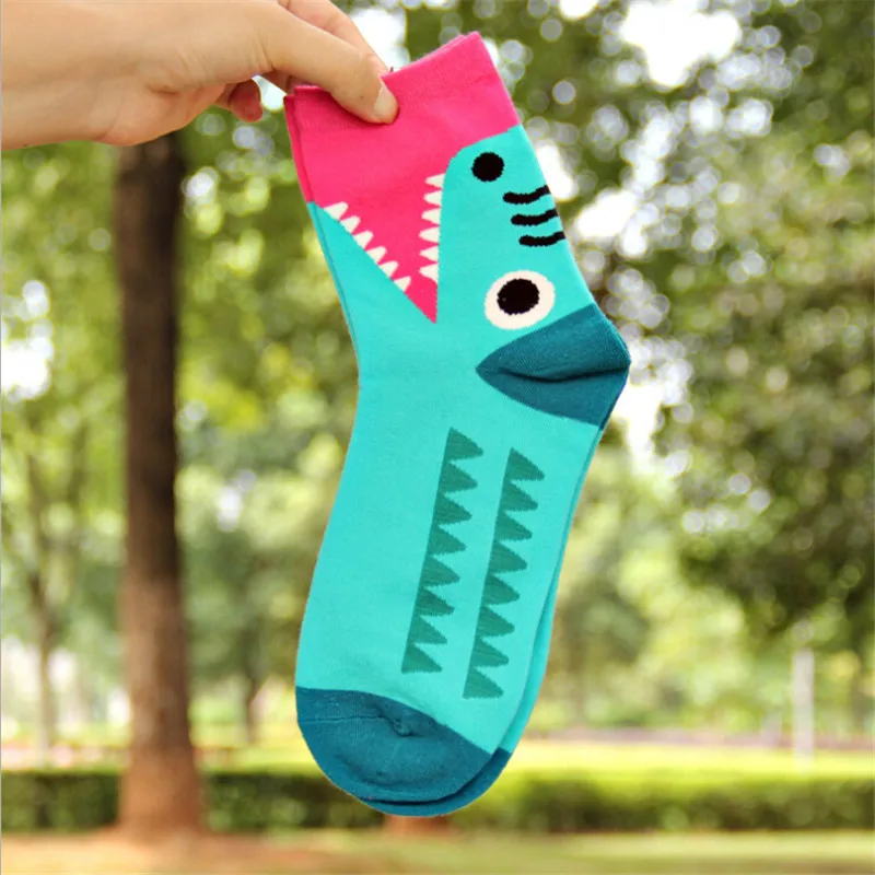 blue socks Новинка; Лидер продаж; женские носки с героями мультфильмов; сезон осень-зима; красивые носки с животными; женские и женские цветные хлопковые носки в полоску - Цвет: blue socks