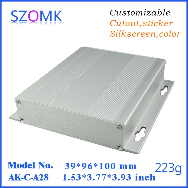 1 шт. алюминиевый корпус для самодельных динамиков дома дизайн 28*132*130 мм коробка