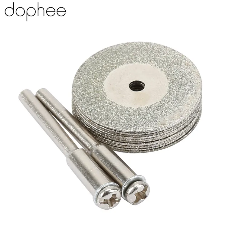 Dophee 10 шт. роторные алмазные режущие инструменты Dremel диаметр 25 мм острые диски +