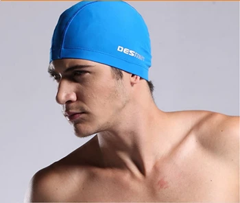 Free shipping,New fashion Mens Swim Cap 
