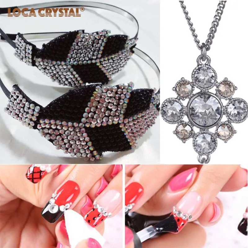 Фуксия цвет без горячей фиксации Flatback джинсы со стразами украшение Стразы клейкий горный хрусталь бисер