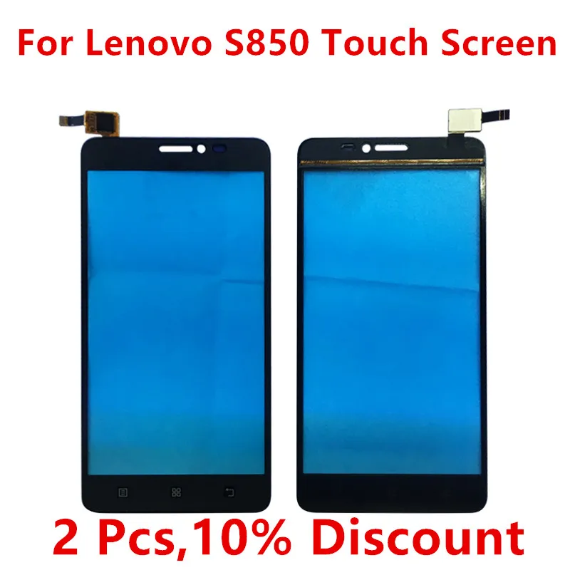 Для Lenovo S850 сенсорный экран телефон дигитайзер Запасные части для Переднее стекло