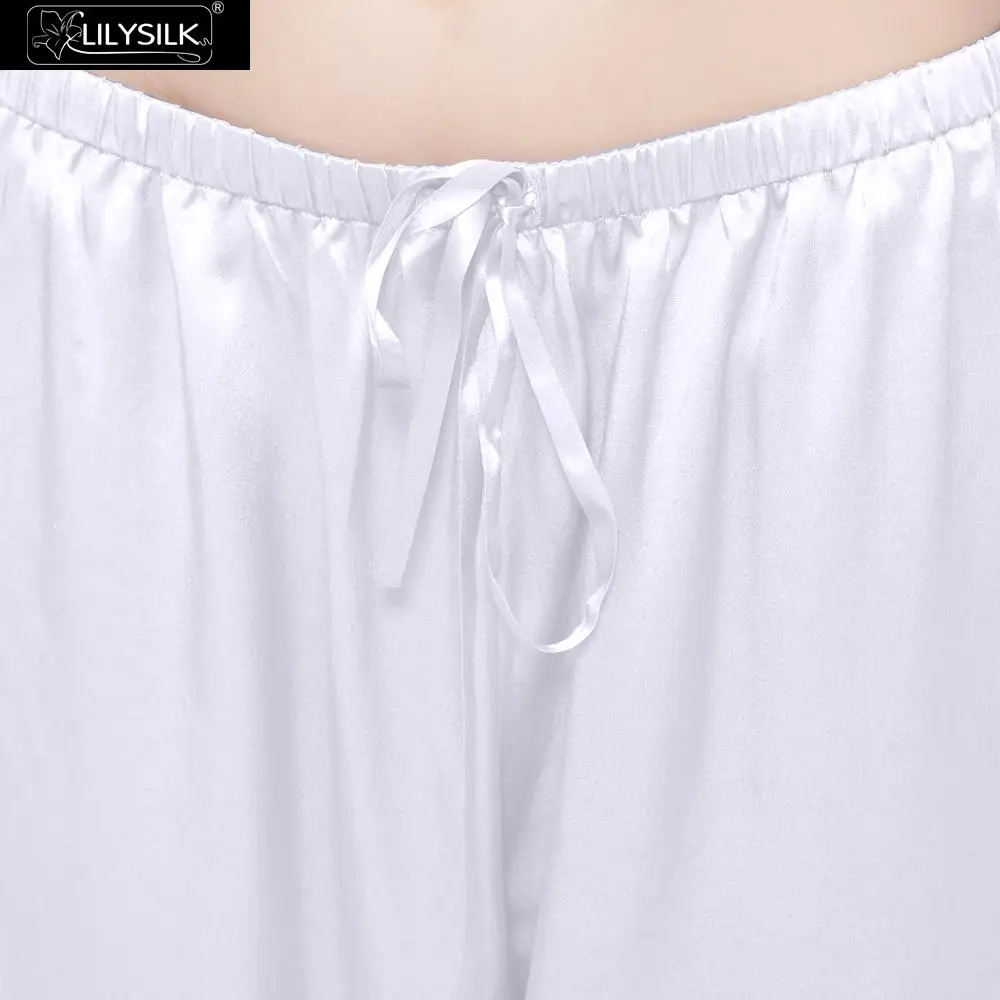 LilySilk пижама женская шелковая бретели Набор 3 шт. домашняя одежда для женщин шелк 22 Momme Длинные