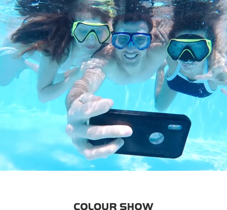 Любовь Мэй IP68 Водонепроницаемый чехол для iphone X сумка Coque подводный Плавание