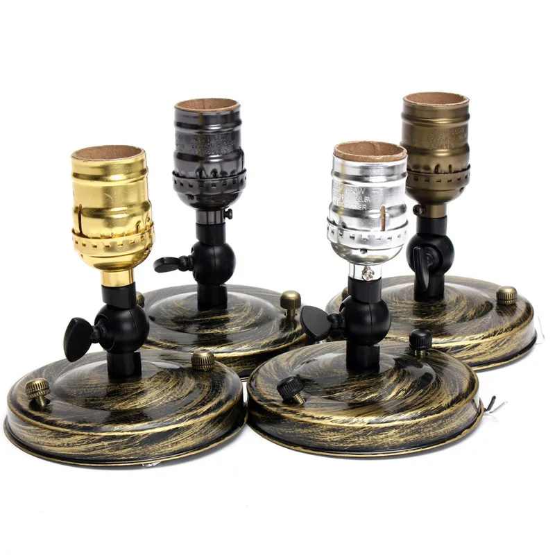 Электрическая лампочка эдисона Винтаж Ретро потолочный светильник держатель