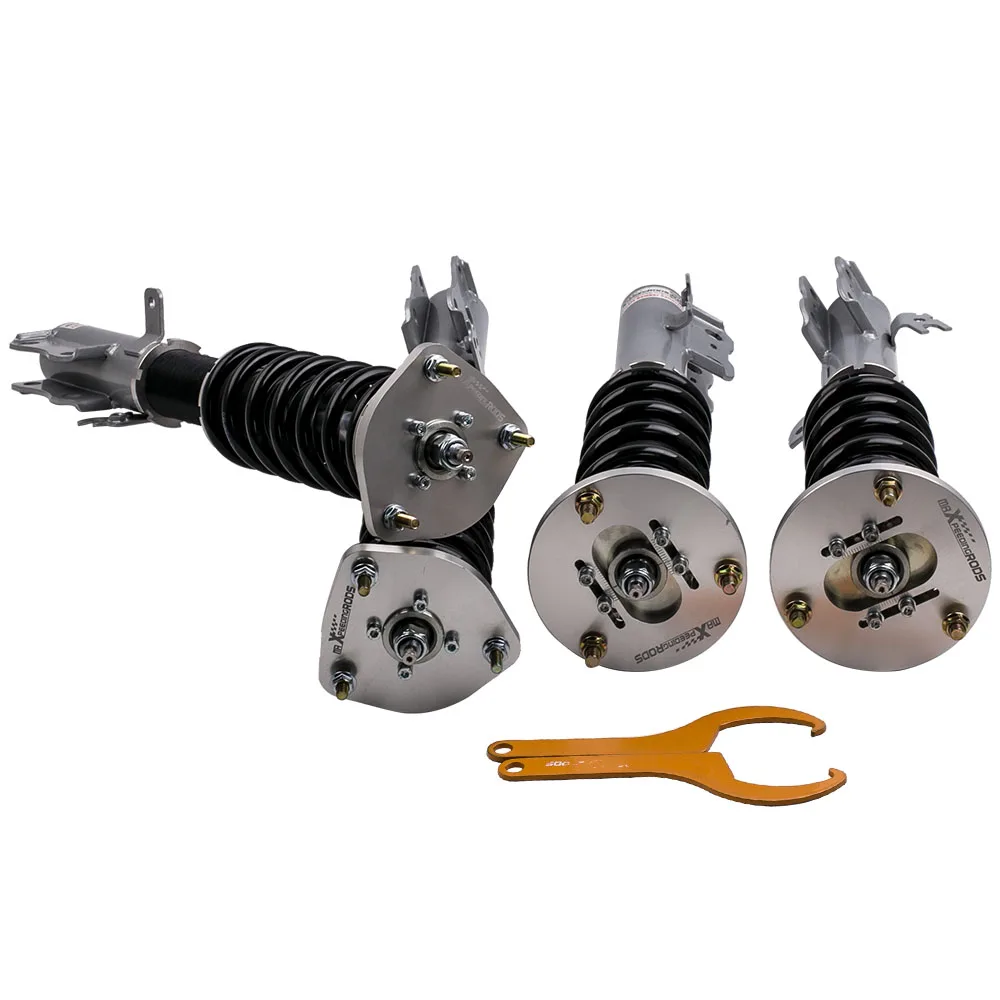 

4pcs Complete Front + Rear Coilover Kits For Toyota Solara 99-03 24 Ways Adj. Damper Shock Absorbers Struts