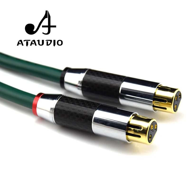 ATAUDIO одна пара FA-220 Hifi XLR кабель высокого качества OCC 2 аудио штырь-гнездо |