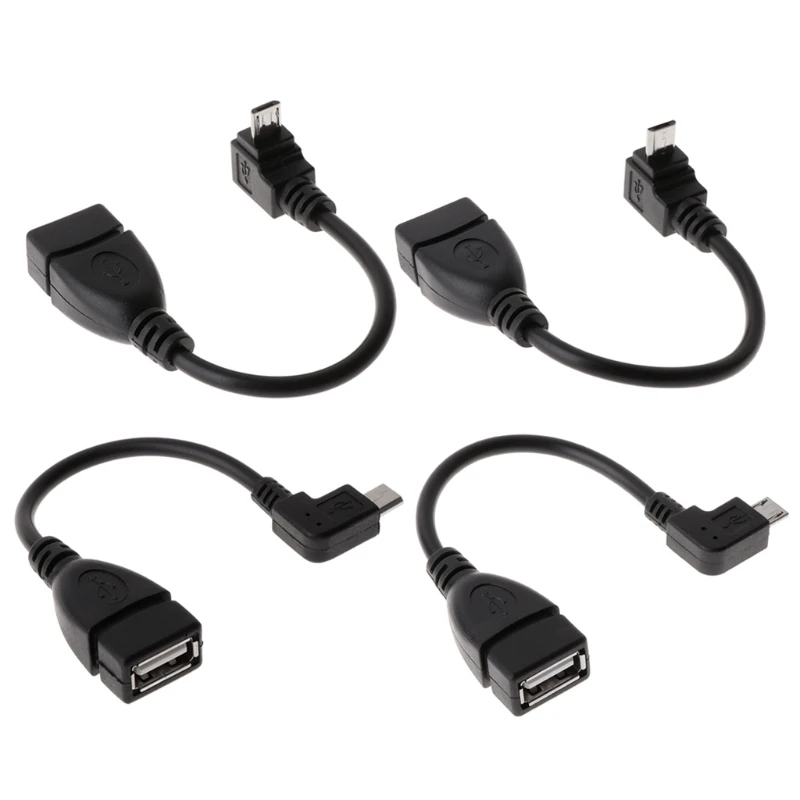 Бесплатная доставка 90 градусов микро USB кабель папа к OTG адаптер для Android планшета