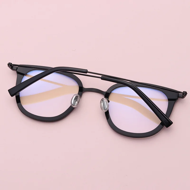 Металл для женщин очки рамки ретро компьютер Ясно декоративные близорукость