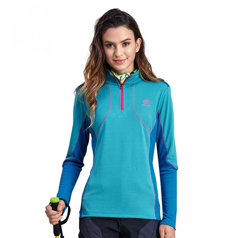 2016 Брендовые мужские и женские футболки с длинным рукавом быстросохнущие