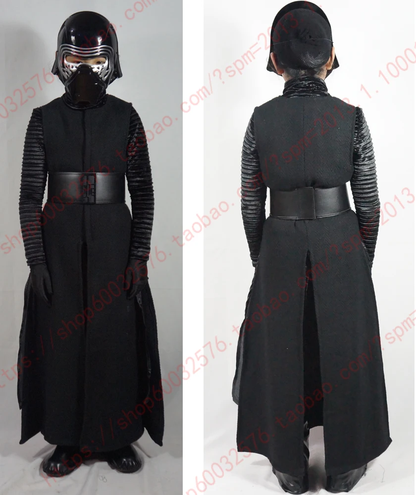 Новый костюм Звездных Войн + маска Пробуждение силы кило Рен костюмы для косплея