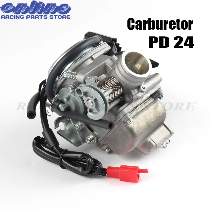 PD24J 24 мм carb Электрический карбюратор для Gy6 100cc 125cc 150cc 200cc двигатель Мотоцикл ATV Картинг Мопед и скутер dirrt велосипед
