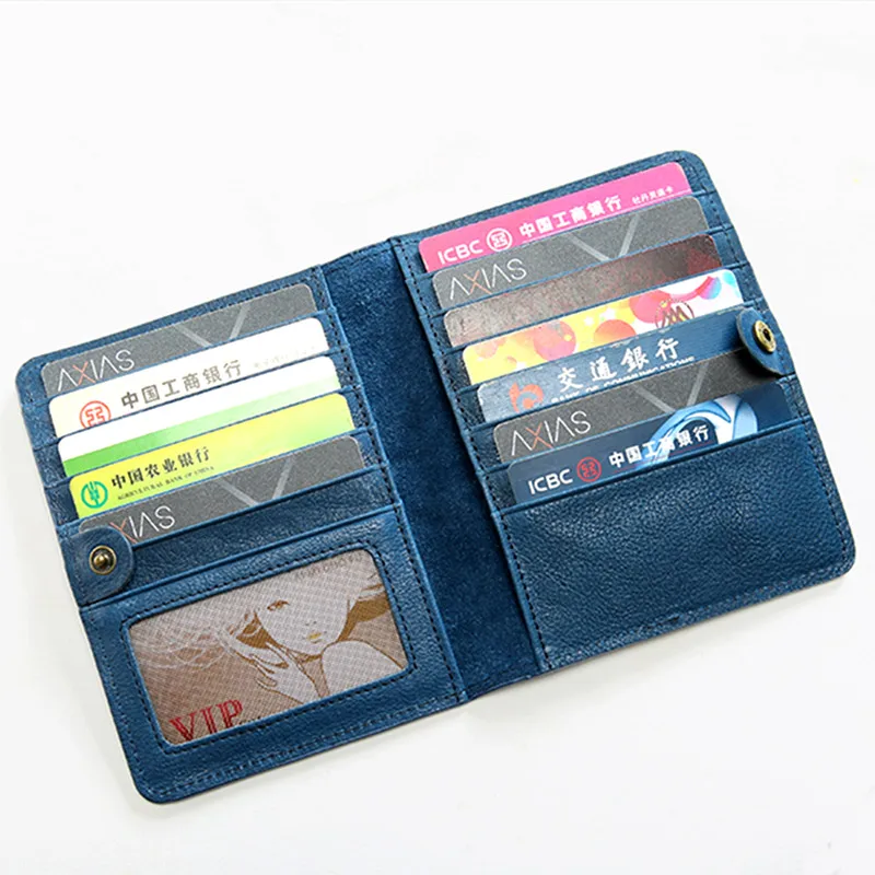 Обложки LEACOOL для паспорта в деловом стиле многофункциональный кошелек из