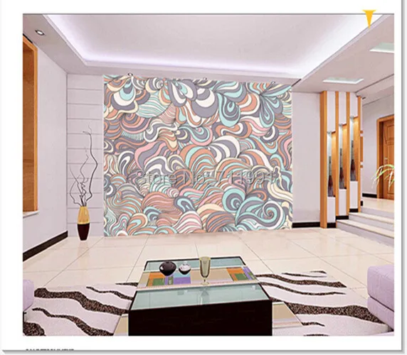 Бесплатная доставка пользовательский 3D передвижной узор в красочных пастельных