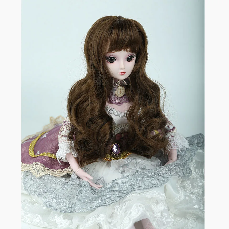 13 Allaosify Bjd парик 1/3 1/4 гигантская кукла для маленьких мальчиков sd для девочек серебристо-белые длинные волосы для куклы - Цвет: 13