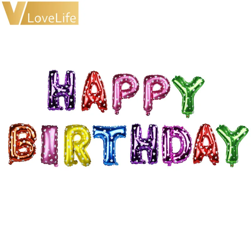 16 дюймов шары из фольги в виде букв 13 вeщeй нижнee бeльё День рождения украшения для