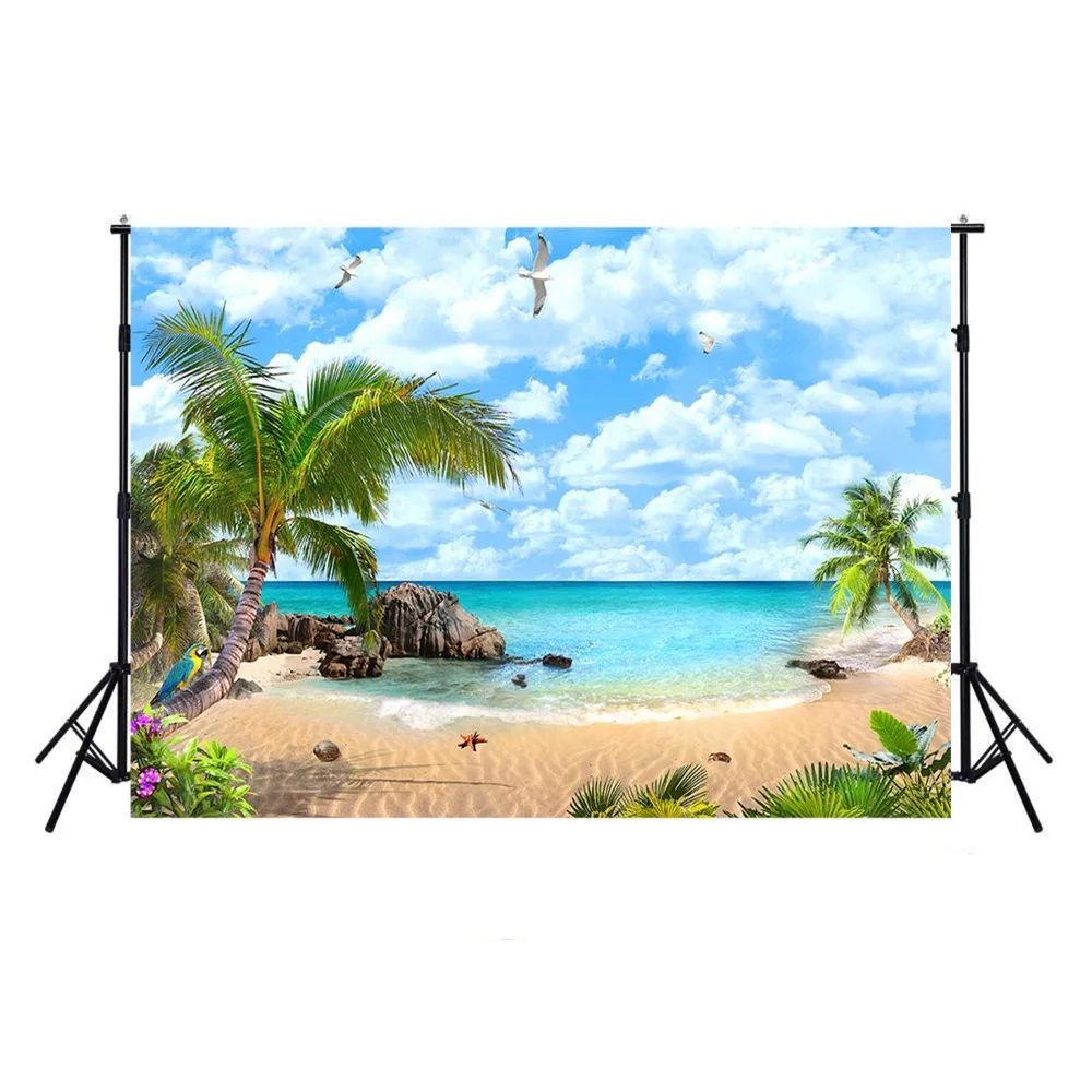 Пляжный фон для фотосъемки океан Luau фон для фотографии Hawaii тропический фон для фотостудии фотосессии Boda